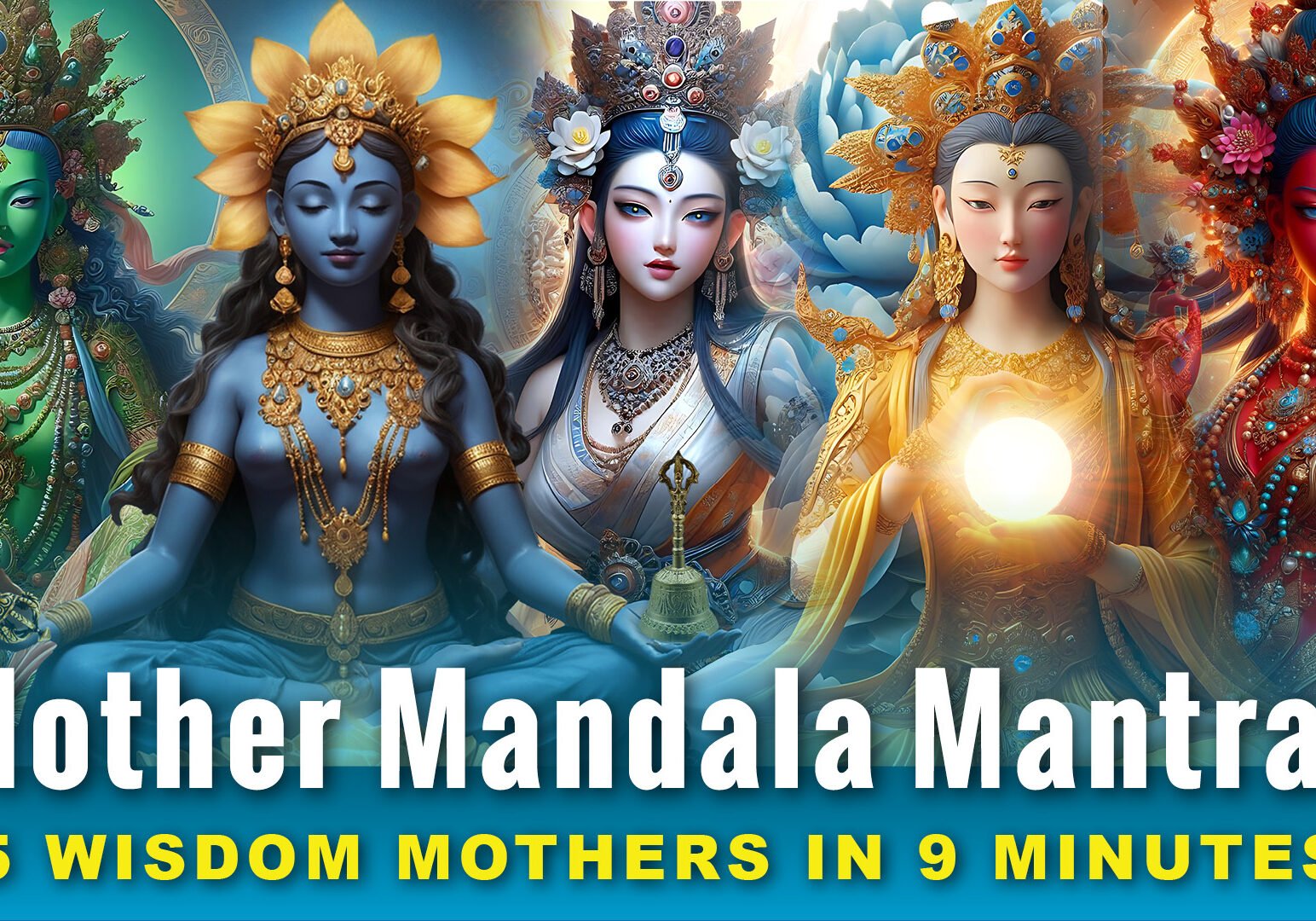 Thumbnail Mother Mandala Mantras 5 Wisdom Mothers in 9 Minutes