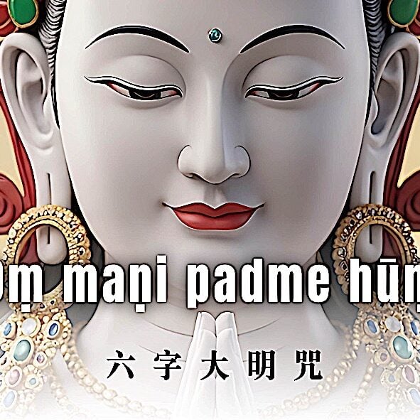 Om Mani Padme Hum Music Video 1 Hour Thumbnail, with performance by @3GemsBand