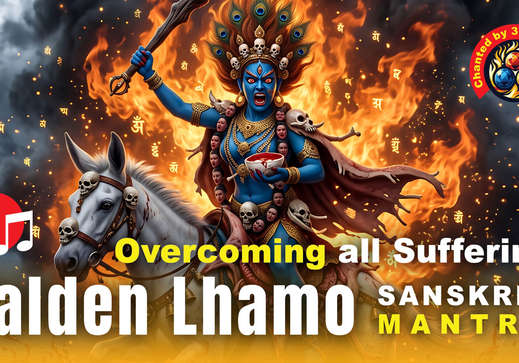Palden Lhamo Sri Devi Glorious Goddess Tara in her most ferocious wrathful protective form.