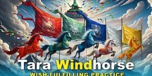 Windhorse Tara thumbnail for the Wish Fulfilling Practice Video.