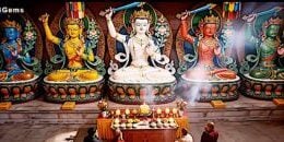 The 5 Family Manjusris from a video by 3GemsBandBuddha-Weekly