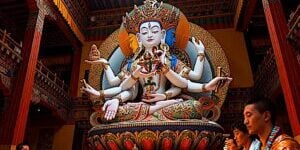 Ushnisha Vijaya Namgyalma Statue in Temple