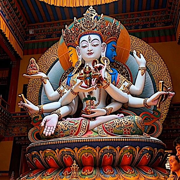 Ushnisha Vijaya Namgyalma Statue in Temple