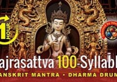Vajrasattva 100 Syllable Mantra with drums Music Video thumbnail