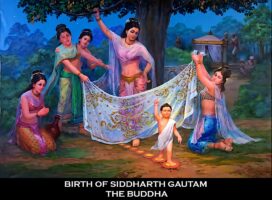 lifeofbuddha Birth of Buddha he took seven steps