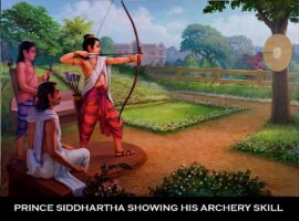 lifeofbuddha Siddarth great in martial arts and archery
