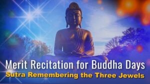 sutra remembering the three jewe 3